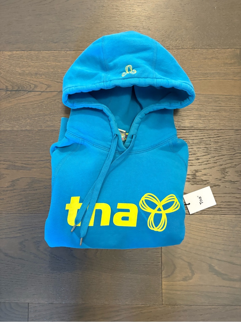TNA turquoise girls hoodie sz XS NWT ret $110